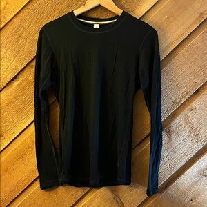 Smartwool Merino Wool Black Long Sleeve Base layer